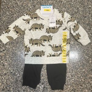 Carter’s Baby Boy Dinosaur Outfit Set | Size 3-6M | NWT